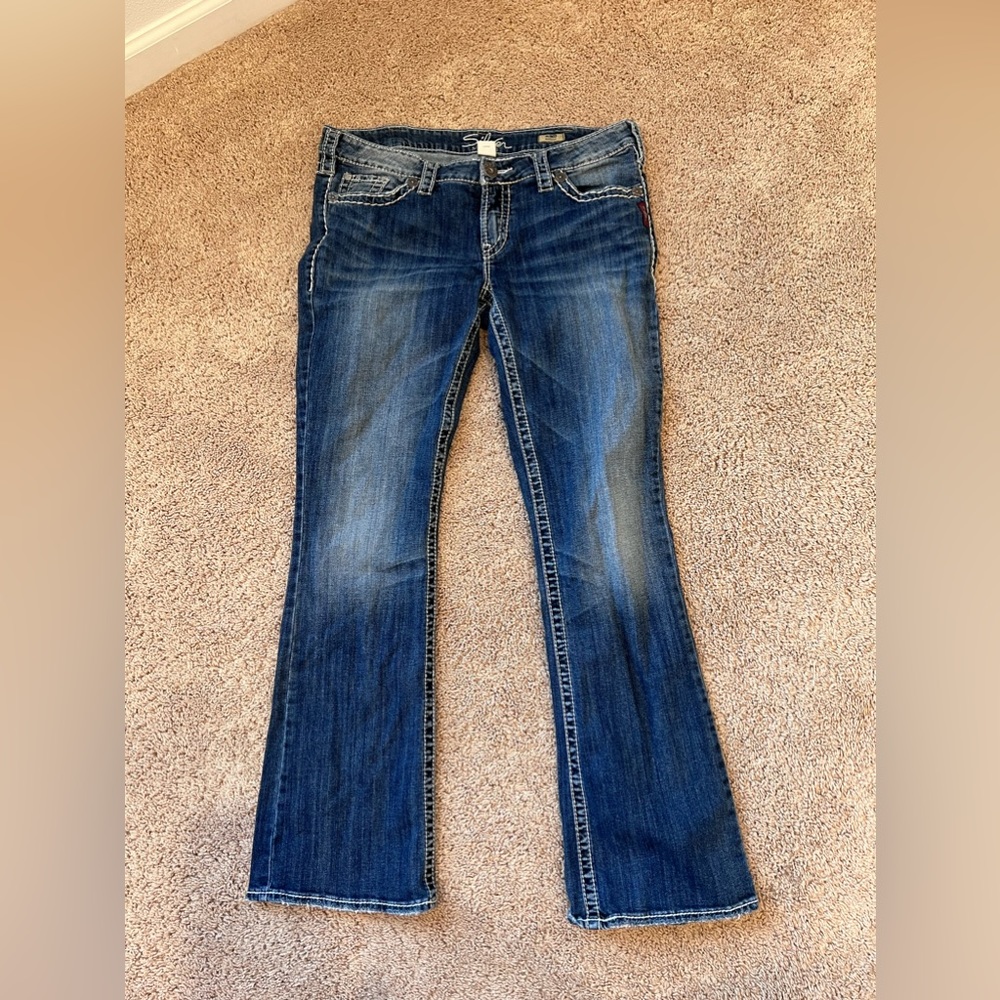 Silver aiko bootcut jeans